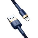 BASEUS CAFULE LIGHTNING CABLE 200CM NAVY BLUE/GOLD