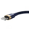 BASEUS CAFULE LIGHTNING CABLE 200CM NAVY BLUE/GOLD