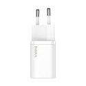 BASEUS SUPER SI NETWORK CHARGER PD20W + LIGHTNING CABLE WHITE
