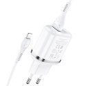 HOCO N4 ASPIRING NETWORK CHARGER + LIGHTNING CABLE WHITE