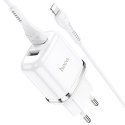 HOCO N4 ASPIRING NETWORK CHARGER + LIGHTNING CABLE WHITE