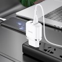 HOCO N4 ASPIRING NETWORK CHARGER + LIGHTNING CABLE WHITE