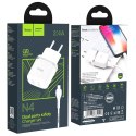 HOCO N4 ASPIRING NETWORK CHARGER + LIGHTNING CABLE WHITE