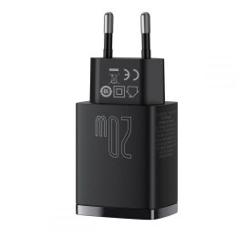 BASEUS CCXJ-B01 2-PORT NETWORK CHARGER PD20W/QC3.0 BLACK