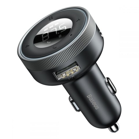 BASEUS CCLH-01 2-PORT CAR CHARGER + TRANSMITER FM BLACK