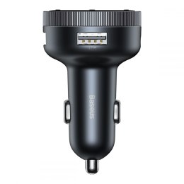 BASEUS CCLH-01 2-PORT CAR CHARGER + TRANSMITER FM BLACK