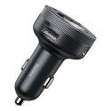 BASEUS CCLH-01 2-PORT CAR CHARGER + TRANSMITER FM BLACK