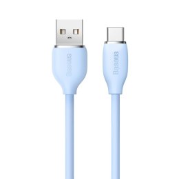 Baseus kabel Jelly Liquid USB - USB-C 2 m niebieski 100W