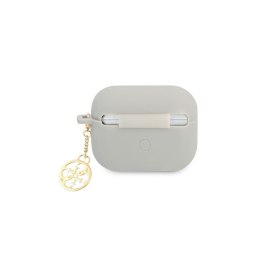 Guess etui do Airpods Pro GUAPLSC4EG szare Logo 4G Charm