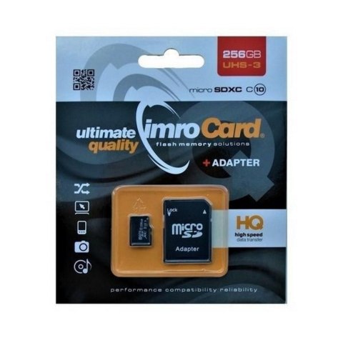 Imro karta pamięci 256GB microSDXC kl. 10 UHS-3 + adapter