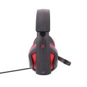 Maxlife Gaming słuchawki przewodowe MXGH-100 nauszne jack 3,5mm czarne