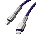 Baseus kabel Cafule Metal PD USB-C - Lightning 1,0 m fioletowy 20W