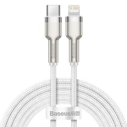 Baseus kabel Cafule Metal PD USB-C - Lightning 2,0 m biały 20W