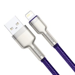 Baseus kabel Cafule Metal USB - Lightning 2,4A 1,0 m fioletowy