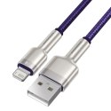 Baseus kabel Cafule Metal USB - Lightning 2,4A 1,0 m fioletowy
