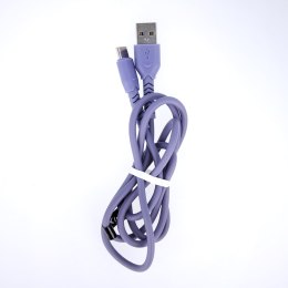 Maxlife kabel MXUC-04 USB - USB-C 1,0 m 3A fioletowy