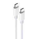 Maxlife kabel MXUC-05 USB-C - USB-C 1,0 m 20W biały