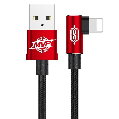 Baseus kabel MVP Elbow USB - Lightning 1,0 m 2A czerwony