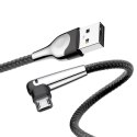 Baseus kabel MVP Elbow USB - microUSB 1,0 m 2A czarny