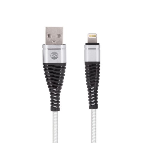 Forever kabel Shark USB - Lightning 1,0 m 2A biały