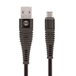 Forever kabel Shark USB - USB-C 1,0 m 2A czarny