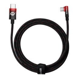 Baseus kabel MVP 2 Elbow USB-C - USB-C 2,0 m 100W czarno-czerwony