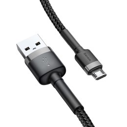 Baseus kabel Cafule USB - microUSB 2,0 m 1,5A szaro-czarny