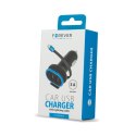 Forever ładowarka samochodowa CC-02 2x USB 3A czarna z kablem Lightning 0,2 m