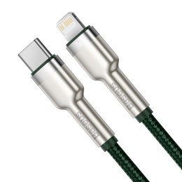 Baseus kabel Cafule Metal PD USB-C - Lightning 2,0 m zielony 20W