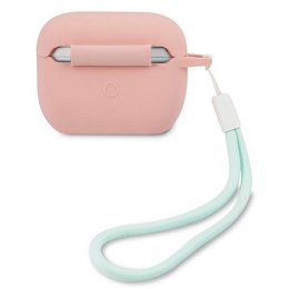 Guess etui do AirPods Pro GUACAPLSVSPG różowo-zielone Silicone Vintage