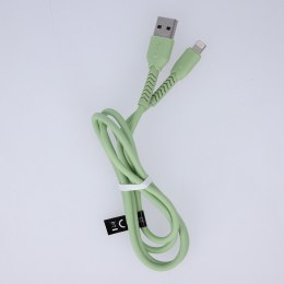 Maxlife kabel MXUC-04 USB - Lightning 1,0 m 3A zielony