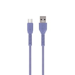 Maxlife kabel MXUC-04 USB - microUSB 1,0 m 3A fioletowy