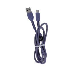 Maxlife kabel MXUC-04 USB - microUSB 1,0 m 3A fioletowy