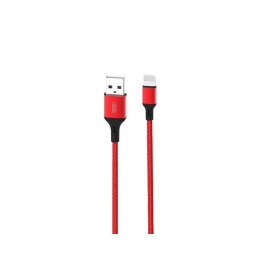 XO kabel NB143 USB - Lightning 1,0 m 2,4A czerwony