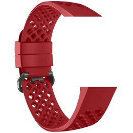 Devia pasek Deluxe Sport Mesh do Fitbit Charge 3 / Charge 4 red L
