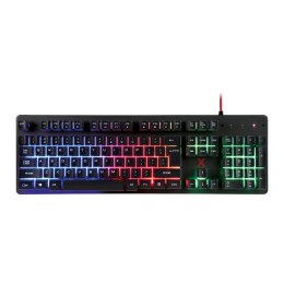 Maxlife Gaming klawiatura przewodowa MXGK-200 PL 1,8 m czarna