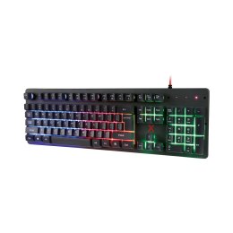 Maxlife Gaming klawiatura przewodowa MXGK-200 PL 1,8 m czarna