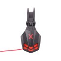 Maxlife Gaming słuchawki przewodowe MXGH-200 nauszne jack 3,5mm czarne