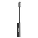 Baseus adapter L52 Lightning do Lightning - Lightning / jack 3,5mm czarny