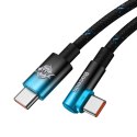 Baseus kabel MVP 2 Elbow USB-C - USB-C 2,0 m 100W czarno-niebieski