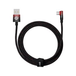 Baseus kabel MVP 2 Elbow USB - USB-C 2,0 m 100W czarno-czerwony