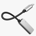 Baseus adapter L32 Lightning do Lightning - jack 3,5mm czarno-srebrny