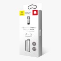 Baseus adapter L32 Lightning do Lightning - jack 3,5mm czarno-srebrny