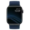 Pasek UNIQ Aspen do Apple Watch 40/38/41mm Series 4/5/6/7/8/SE/SE2 Braided niebieski/oxford blue