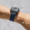 Pasek UNIQ Aspen do Apple Watch 40/38/41mm Series 4/5/6/7/8/SE/SE2 Braided niebieski/oxford blue