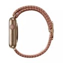 Pasek UNIQ Aspen do Apple Watch 40/38/41mm Series 4/5/6/7/8/SE/SE2 Braided różowy/grapefruit pink