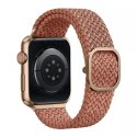 Pasek UNIQ Aspen do Apple Watch 40/38/41mm Series 4/5/6/7/8/SE/SE2 Braided różowy/grapefruit pink