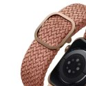 Pasek UNIQ Aspen do Apple Watch 40/38/41mm Series 4/5/6/7/8/SE/SE2 Braided różowy/grapefruit pink