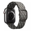 Pasek UNIQ Aspen do Apple Watch 44/42/45mm Series 4/5/6/7/8/SE/SE2 Braided DE szary/pebble grey