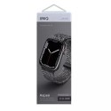 Pasek UNIQ Aspen do Apple Watch 44/42/45mm Series 4/5/6/7/8/SE/SE2 Braided DE szary/pebble grey